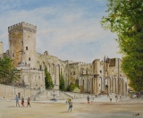 n°261. Le palais des papes - Tableaux  de  Provence 1