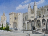 n° 377.  Palais des Papes - Tableaux  de  Provence 1