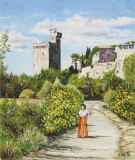 n°28.  Printemps à Villeneuve les Avignon - Tableaux  de  Provence 2