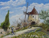 n°176.  Moulin de Daudet - Tableaux  de  Provence 2