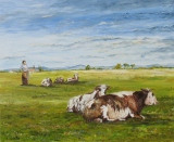 n°269.  Les vaches - Tableaux  de  Provence 2