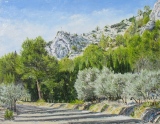 n°45.  En montant à St.Michel de Frigolet - Tableaux de provence  3