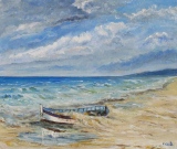 n°236.  Barque ensablée - Tableaux de provence  3
