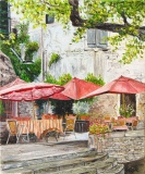 n°156.  Terrasse à Bonnieux - Tableaux de provence  3