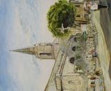 n°259. Graveson, place de l'église. - Tableaux de provence  3